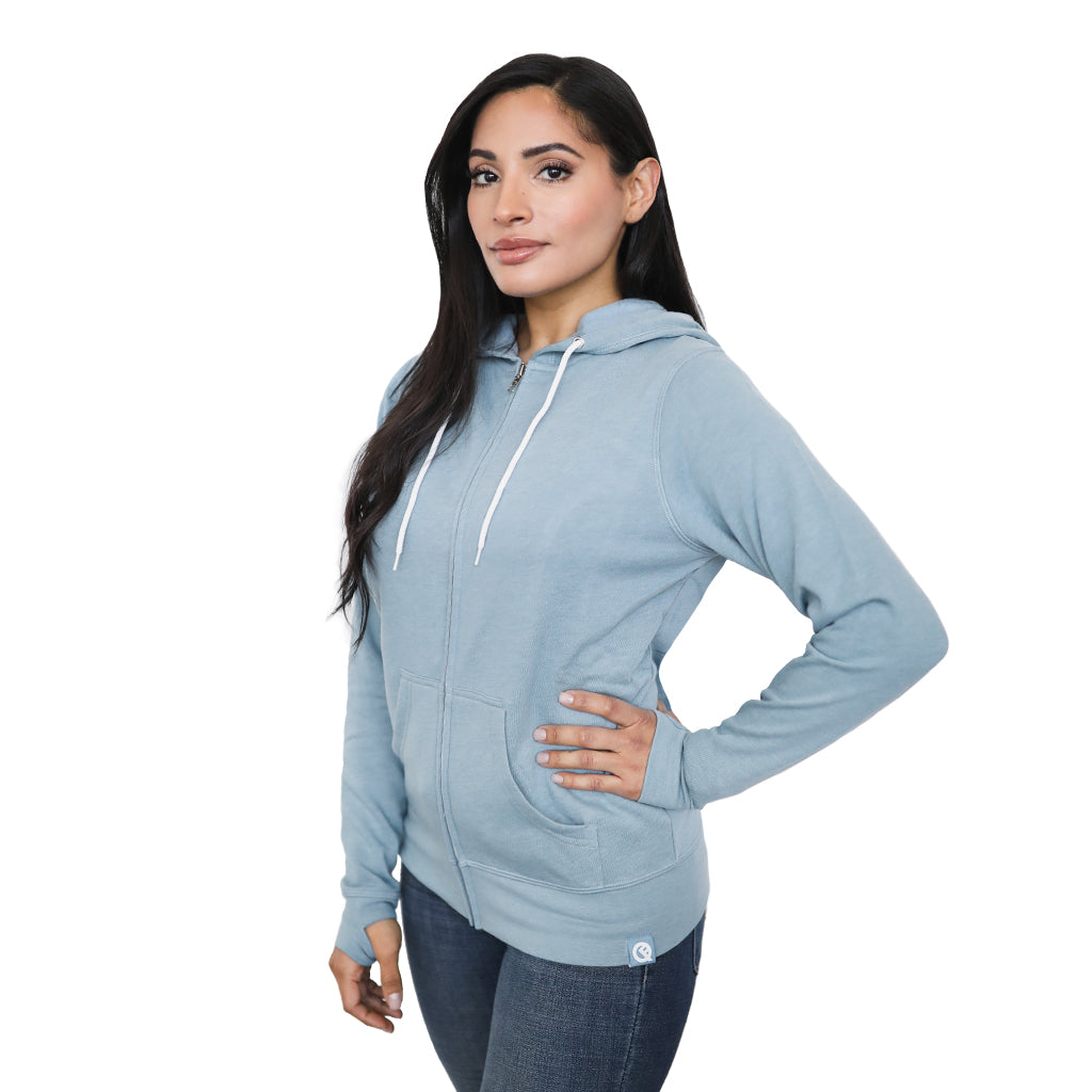 Damen Hero Hoodie Lite (mystikblau)